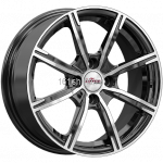 iFree Uno Калибр 6x15 4x100 ET38 d67.1 Блэк Джек (черный+ проточки)