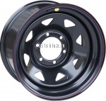 Off-Road Wheels Toyota Hilux 2.5D 3.0D 8x16 6x139.7 ET-10 d110 черный (треуг. мелкий)