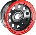 Off-Road Wheels Ленд Крузер 100 8x16 5x150 ET-14 d113 черный (красный)